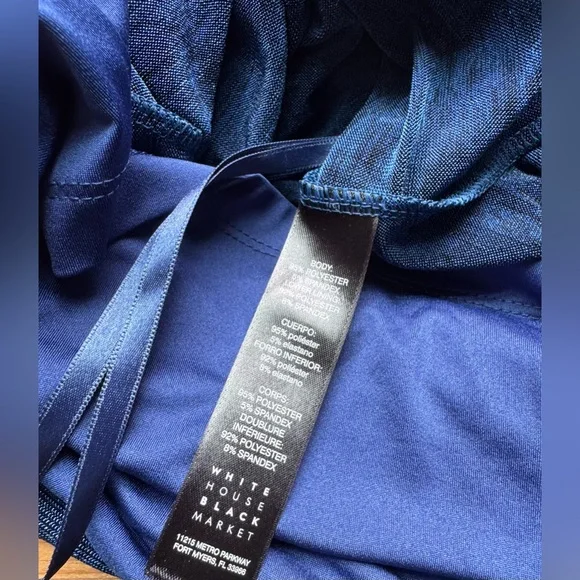 WHITE HOUSE BLACK MARKET Blue Dress S - Picture 7 of 10